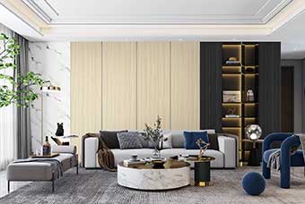 邯郸轻奢风格-客厅