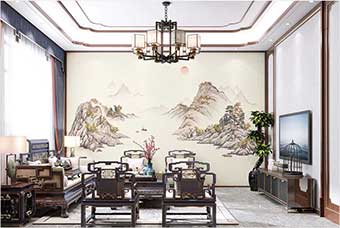 邯郸森佰汇航空纤维墙咔（巴山蜀水）