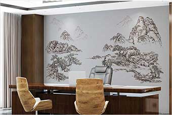 邯郸森佰汇航空纤维墙咔(山水之间)